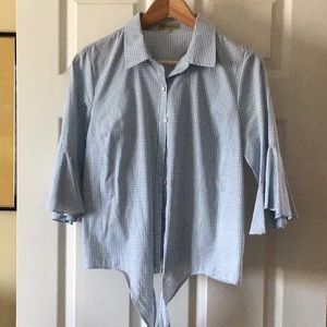 Ruffle sleeve blouse